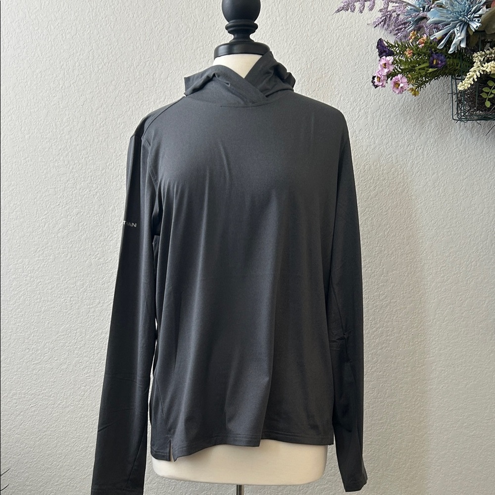 Nathan Charcoal Workout Hiking Running Hoodie